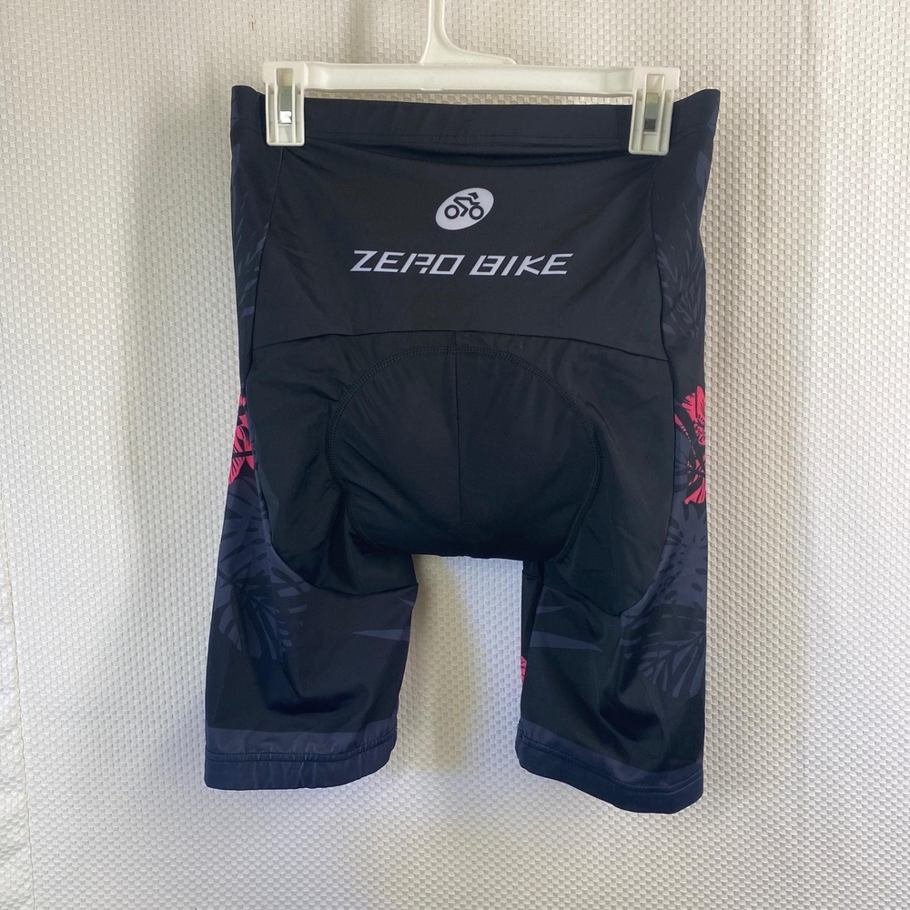ZERO BIKE cycling shorts, black and pink, size XL New with tags